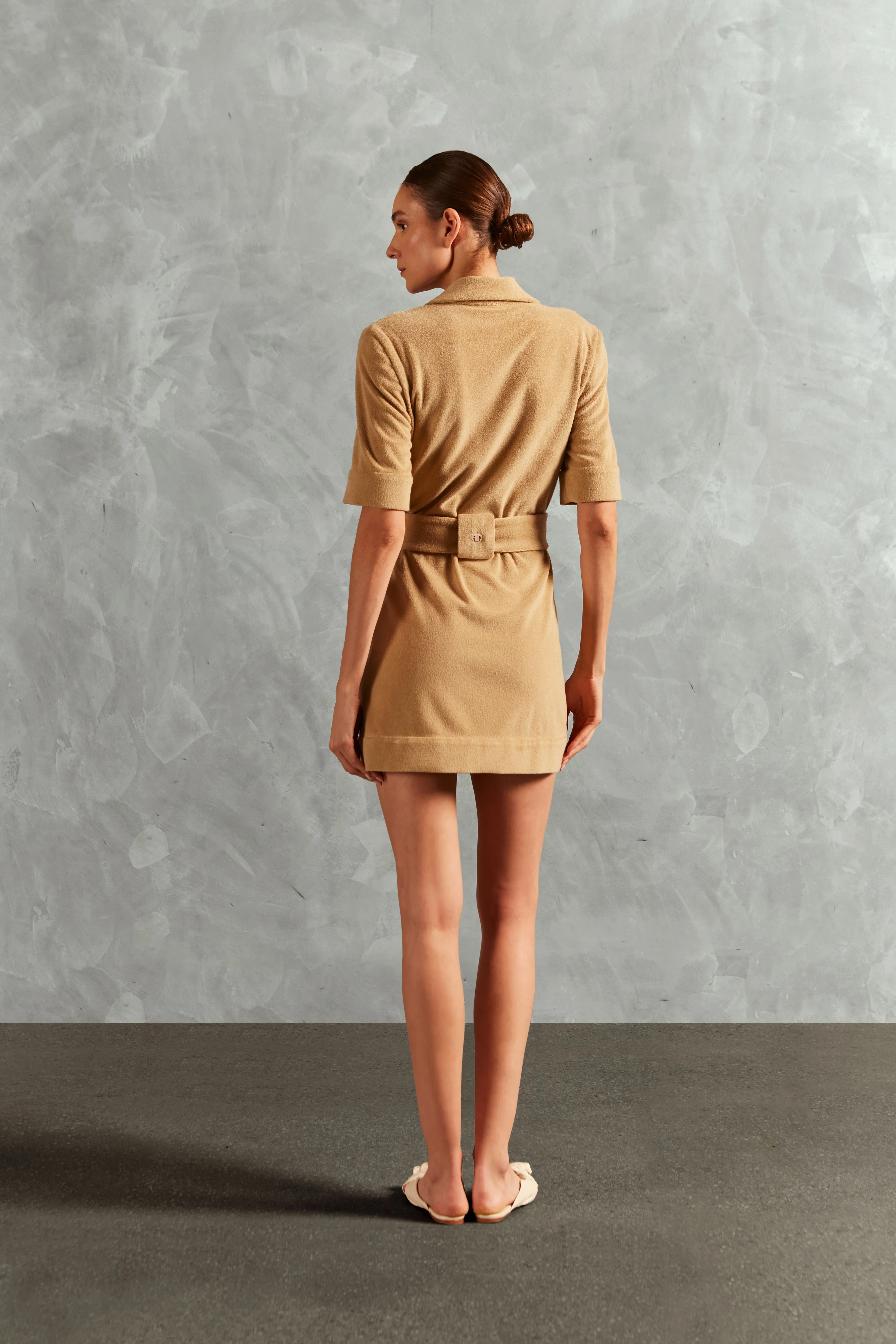 Terry Belted Mini Dress