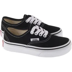 Vans Trainers Kids Authentic Black White