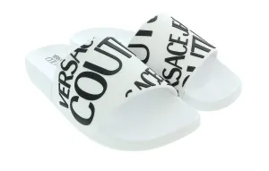 Versace Jeans Couture White Signature Pool Slide - Italian Size 41