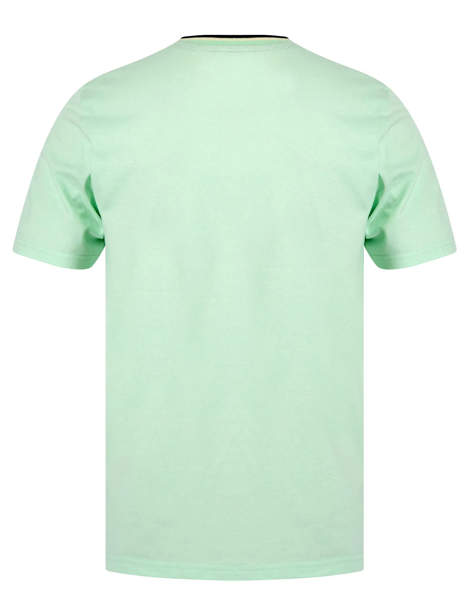 Westport Cotton Jersey Crew Neck Ringer T-Shirt in Bay Green - Kensington Eastside